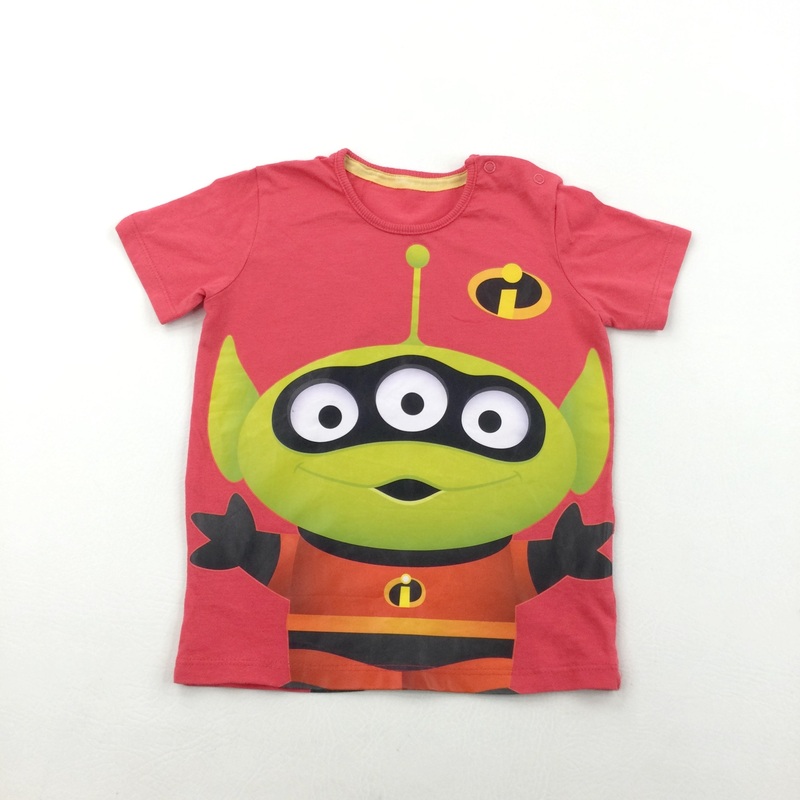 Toy Story Alien/The Incredibles Red T-shirt  - Boys 2-3 Years