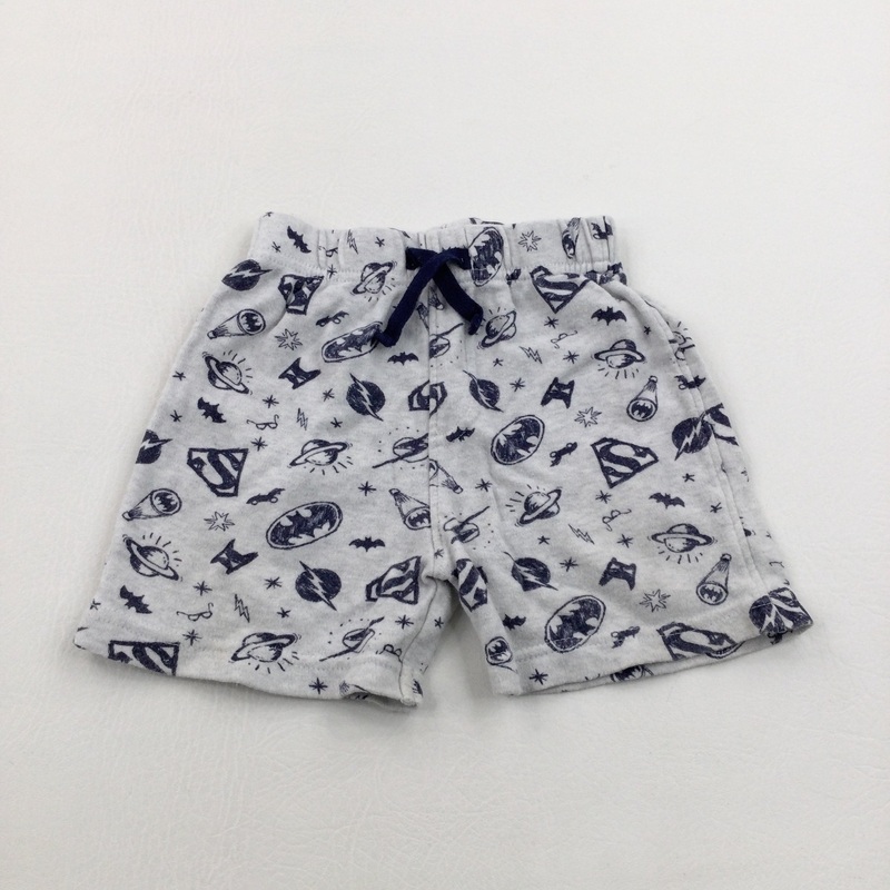 Batman Grey Jersey Shorts - Boys 9-12 Months