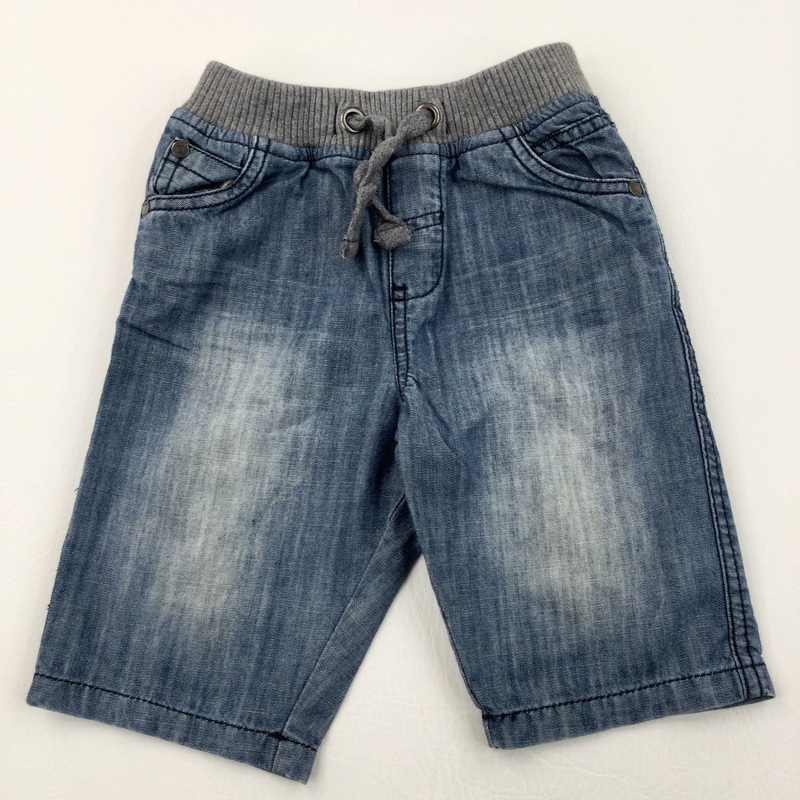 Stonewashed Blue Denim Shorts - Boys 2-3 Years