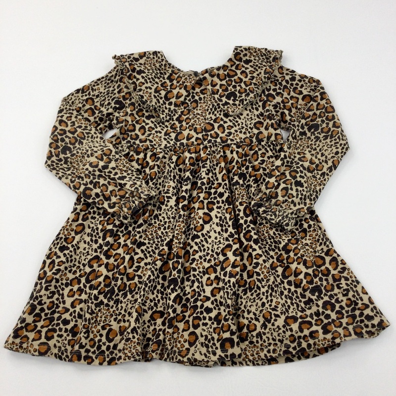 Animal Print Jersey Dress - Girls 6-7 Years
