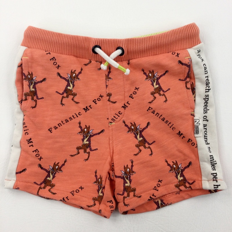 'Fantastic Mr Fox' Orange Shorts - Boys 4-5 Years