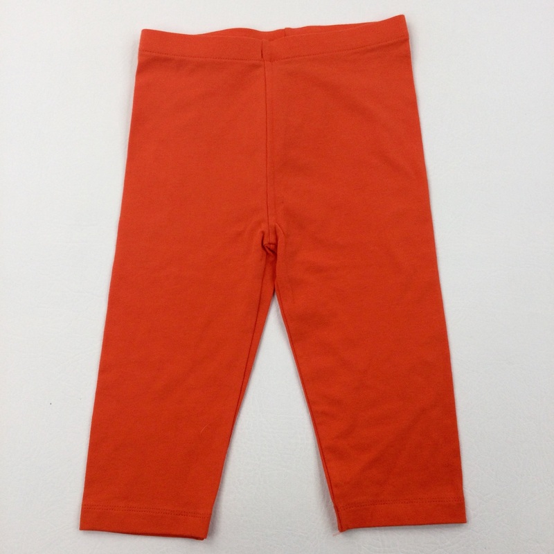 Orange Cropped Leggings - Girls 4-5 Years