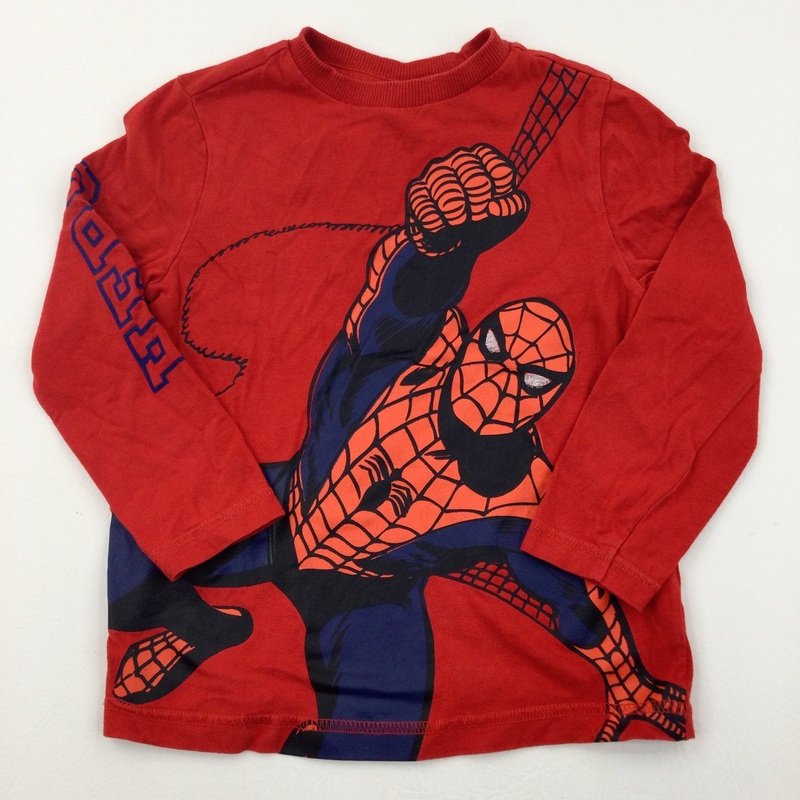 Spider-Man Red Long Sleeve Top - Boys 4-5 Years