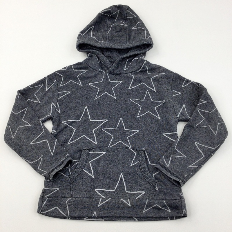 Stars Grey Hoodie - Boys/Girls 6-7 Years