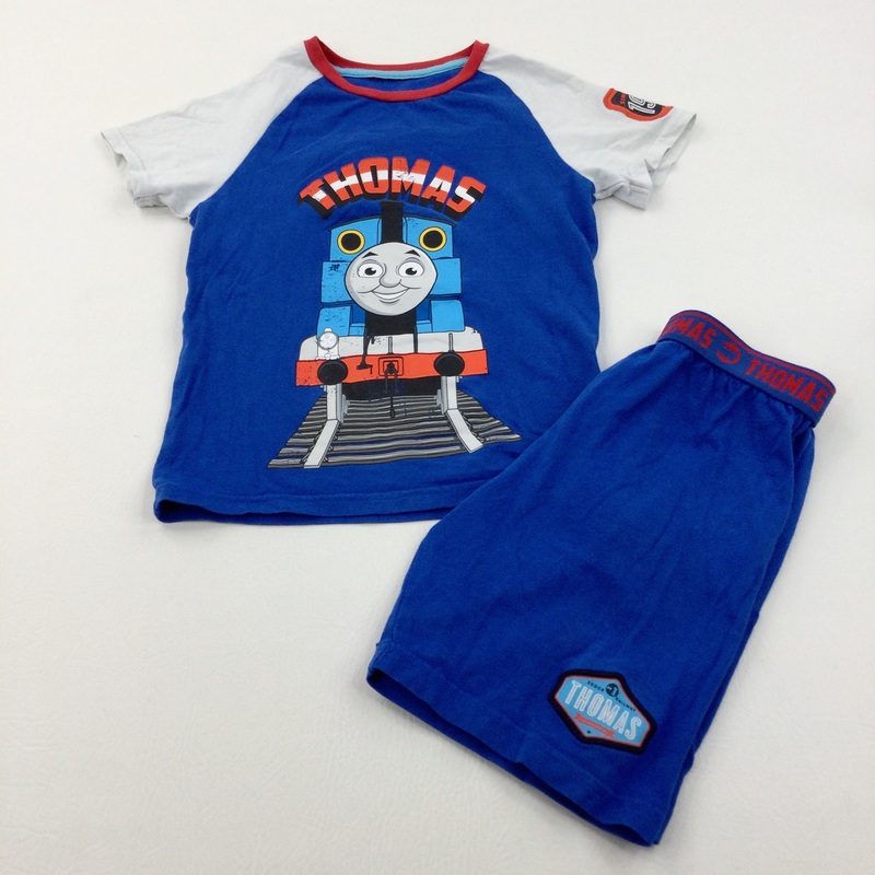 'Thomas' The Tank Engine Blue Short Pyjamas - Boys 5-6 Years