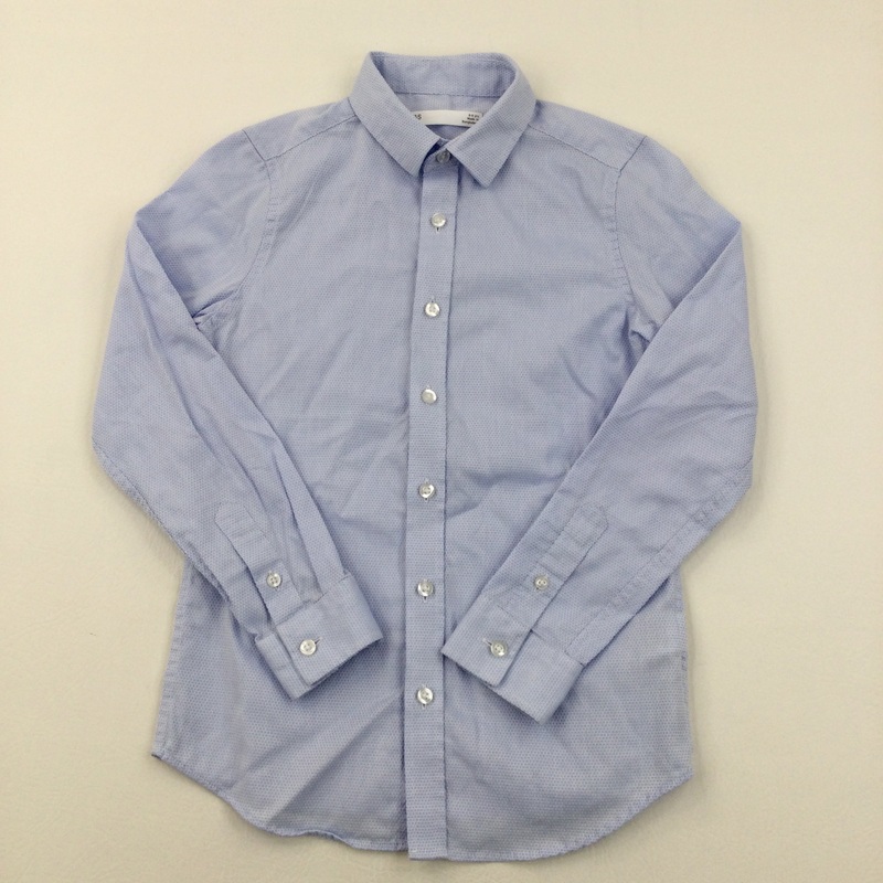 Blue Smart Long Sleeve Shirt - Boys 8-9 Years