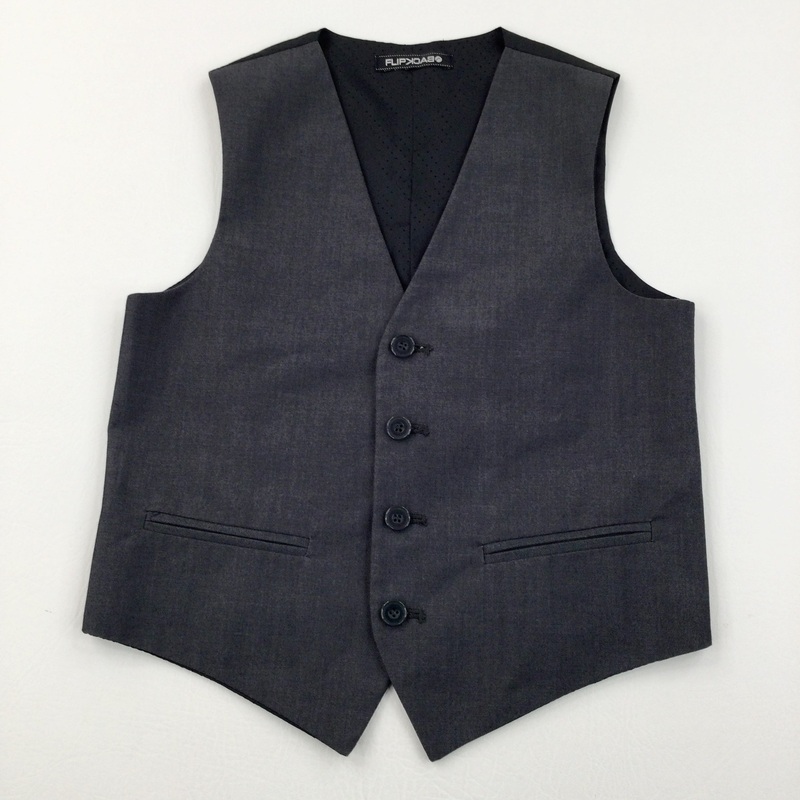 Charcoal Grey Smart Waistcoat - Boys 8-9 Years