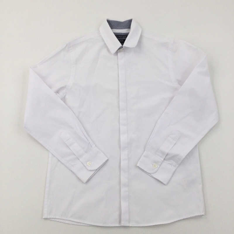White Smart Long Sleeve Shirt - Boys 11 Years