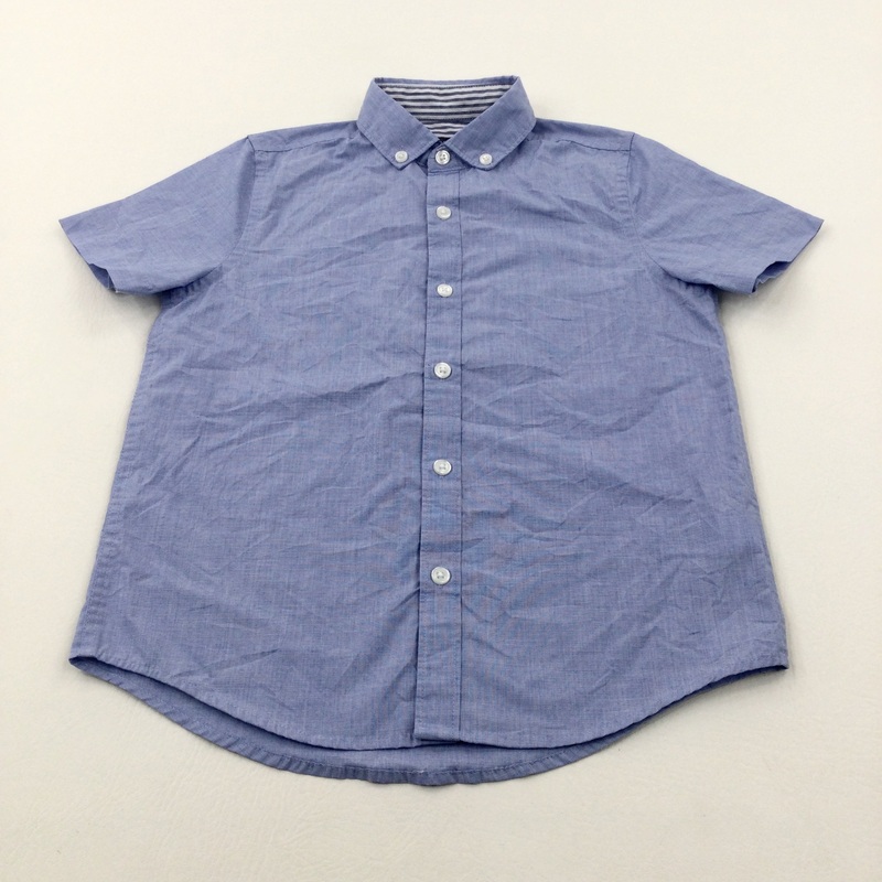 Blue Short Sleeve Shirt - Boys 5-6 Years