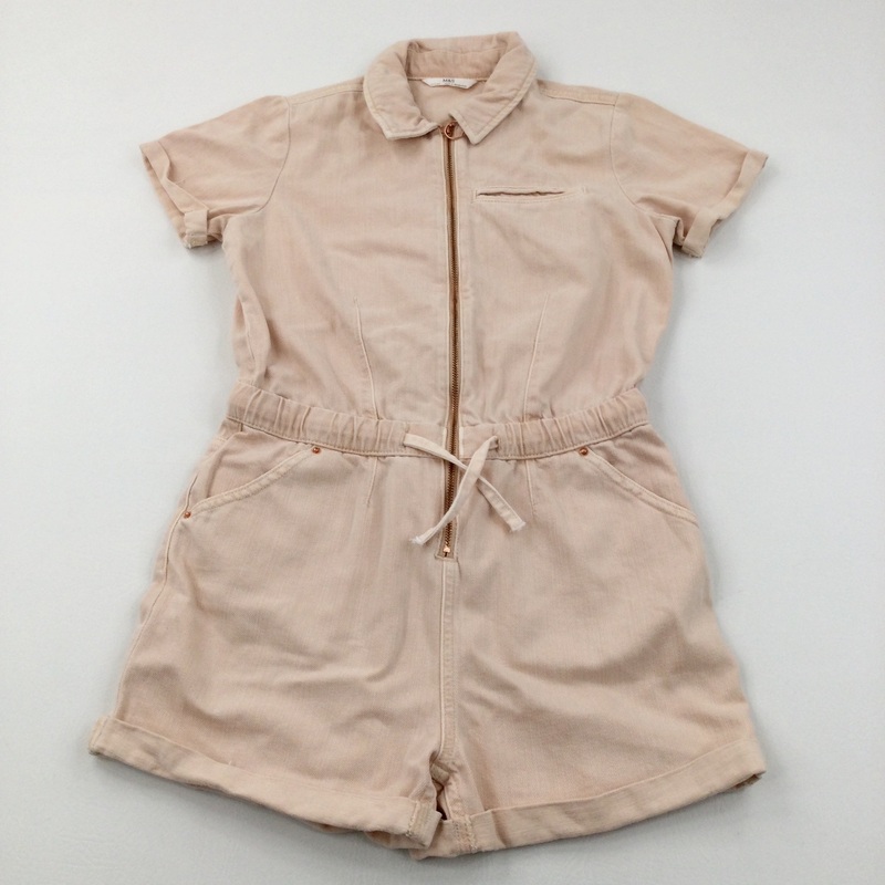 Pink Denim Playsuit - Girls 12-13 Years