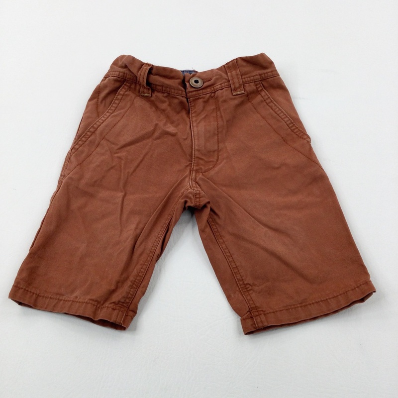 Tan Shorts With Adjustable Waist - Boys 2-3 Years