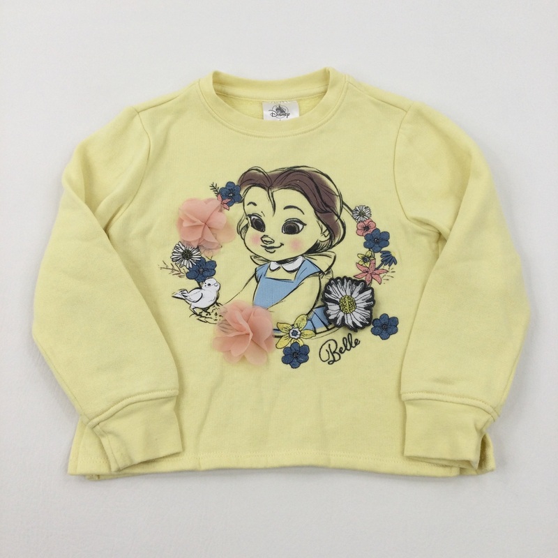 'Belle' Beauty & The Beast Yellow Sweatshirt - Girls 3-4 Years