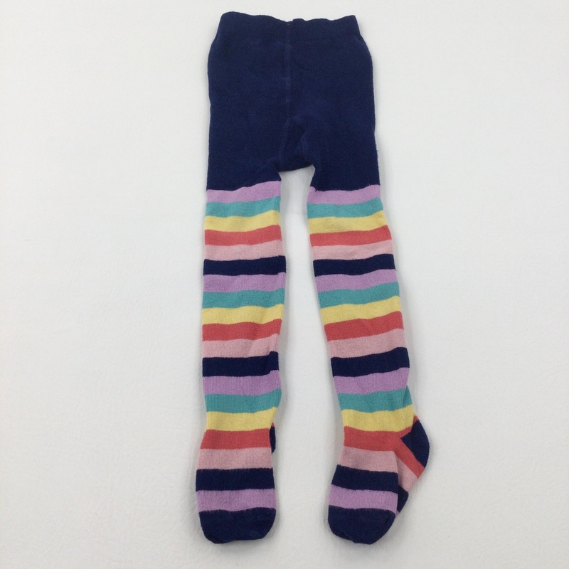 Rainbow Striped Tights - Girls 18-24 Months