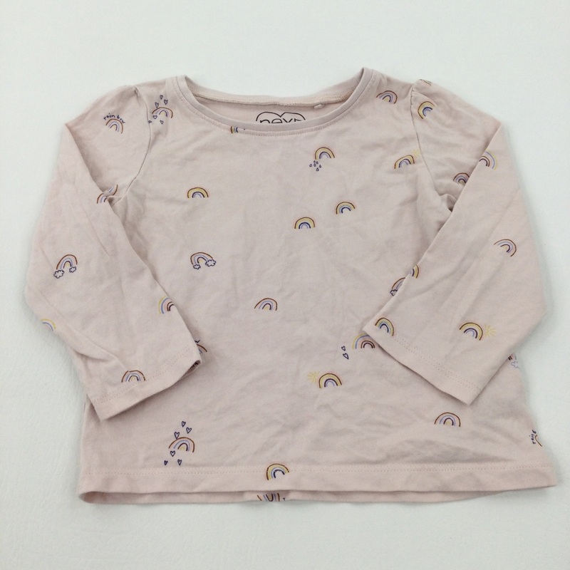 Rainbows Pink Long Sleeve Top - Girls 18-24 Months