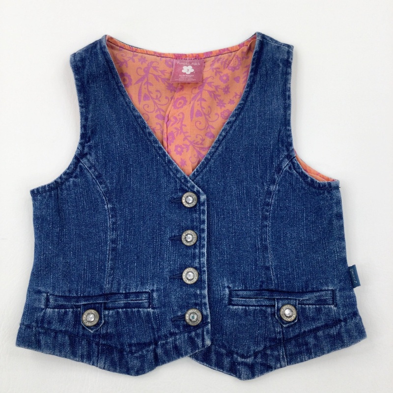 Blue Denim Waistcoat - Girls 2-3 Years