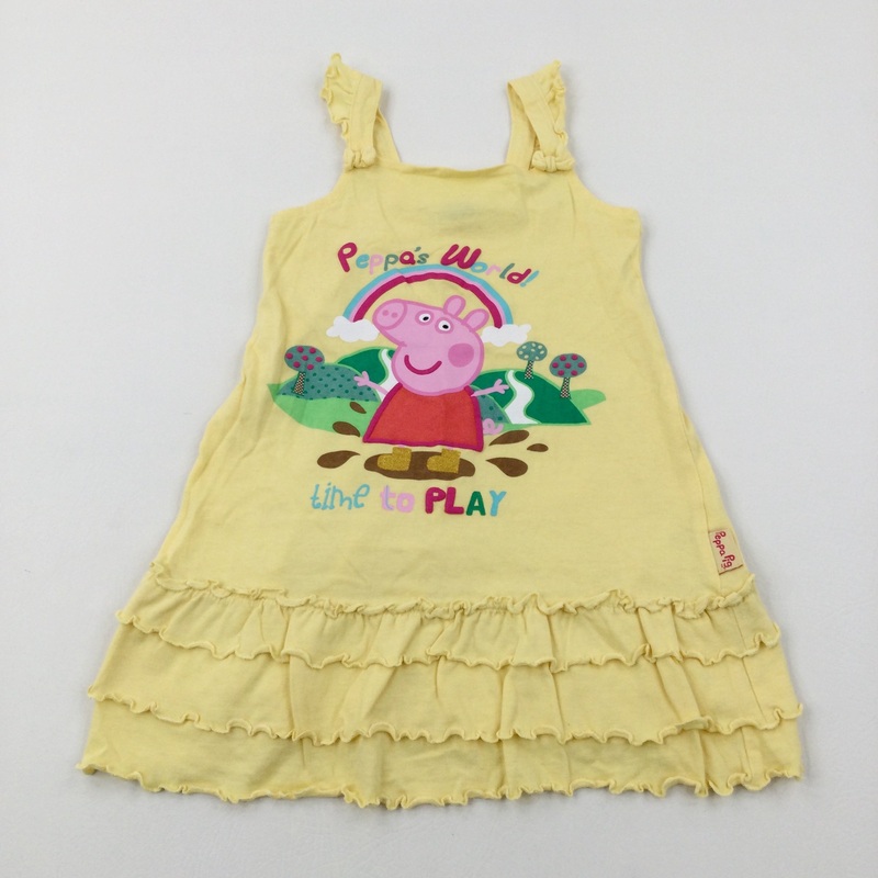 'Peppa's World!' Peppa Pig Yellow Dress - Girls 4-5 Years