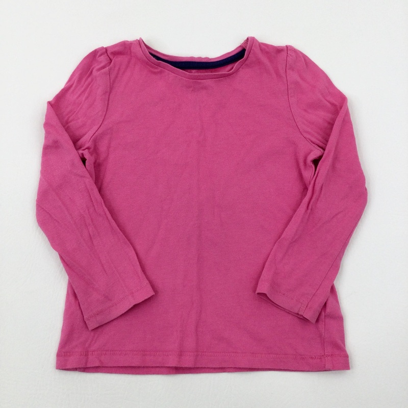 Pink Cotton Long Sleeve Top - Girls 18-24 Months
