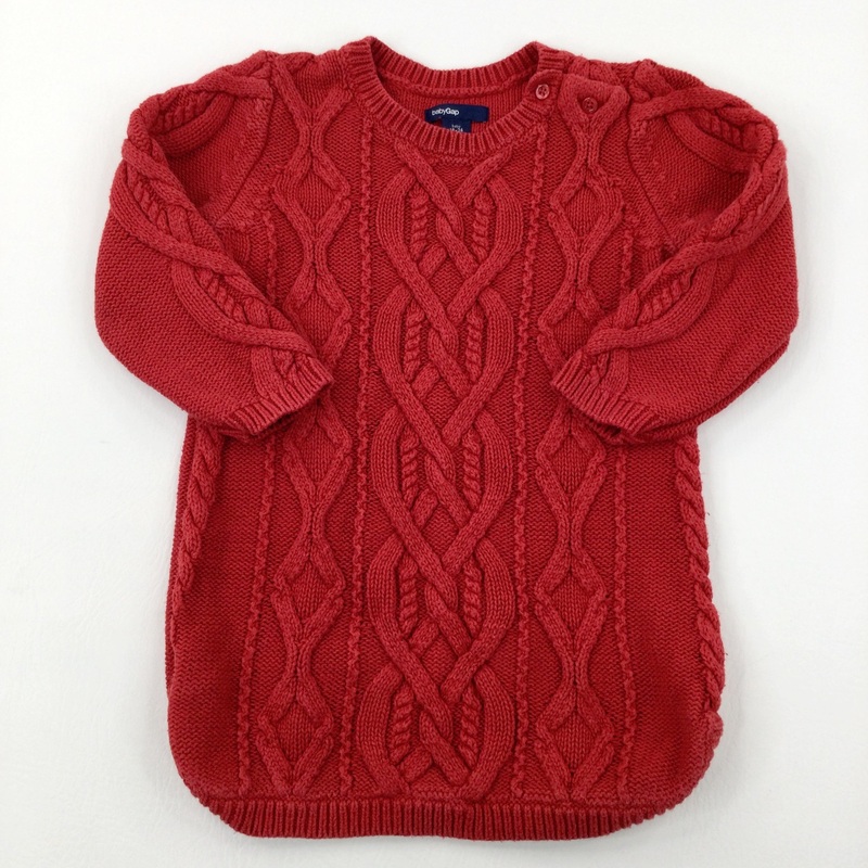 Red Knitted Dress - Girls 18-24 Months