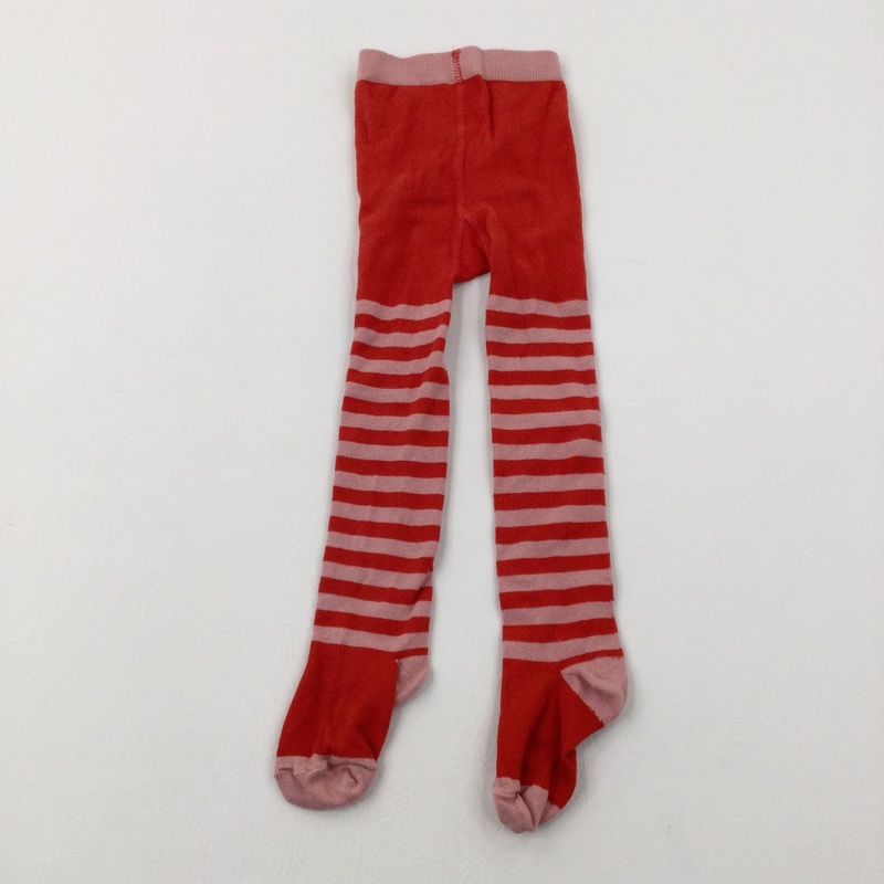 Red Striped Tights - Girls 18-24 Months