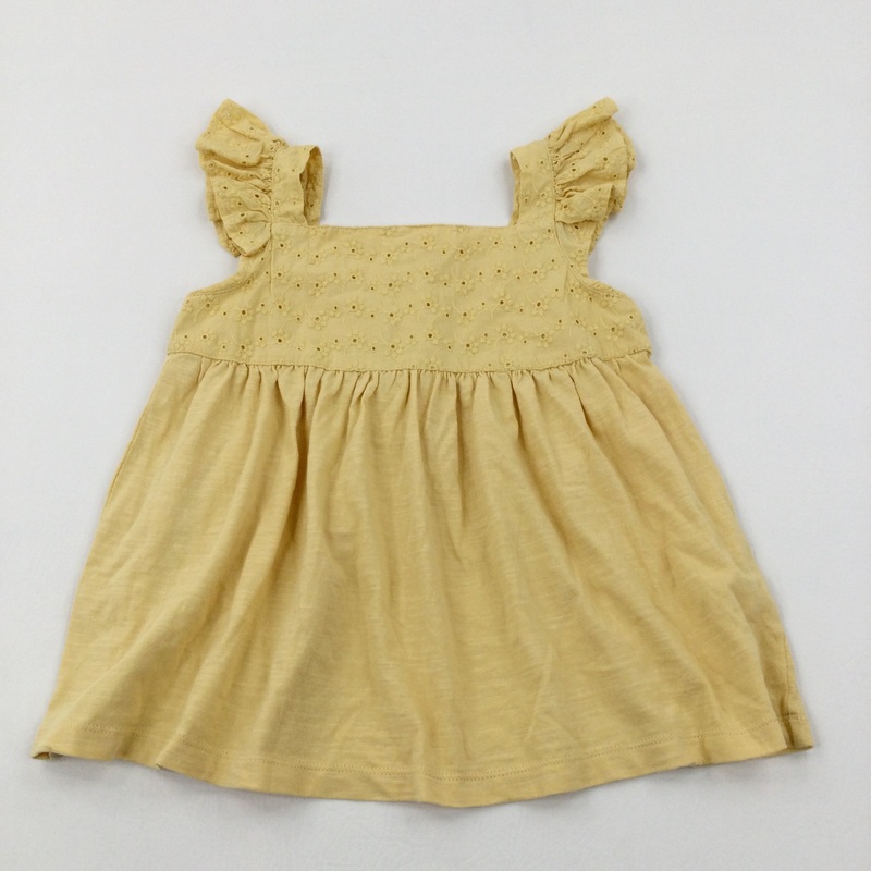 Yellow Short Sleeve Tunic Top - Girls 6-7 Years