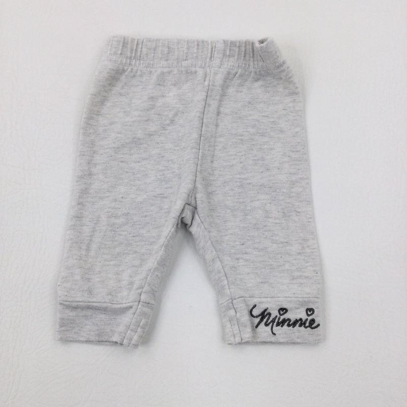 'Minnie' Embroidered Grey Trousers - Boys/Girls Newborn