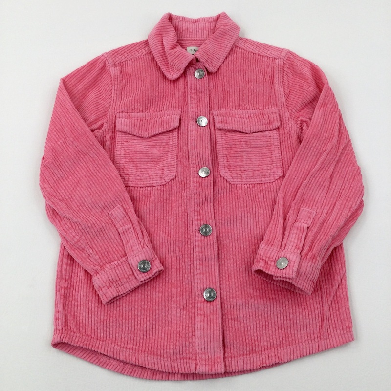 Pink Cord Shacket - Girls 7-8 Years