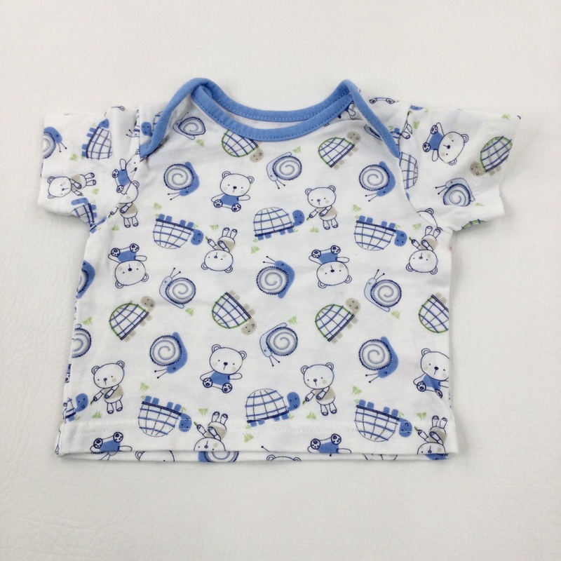 Teddy & Turtle Blue T-Shirt - Boys Newborn