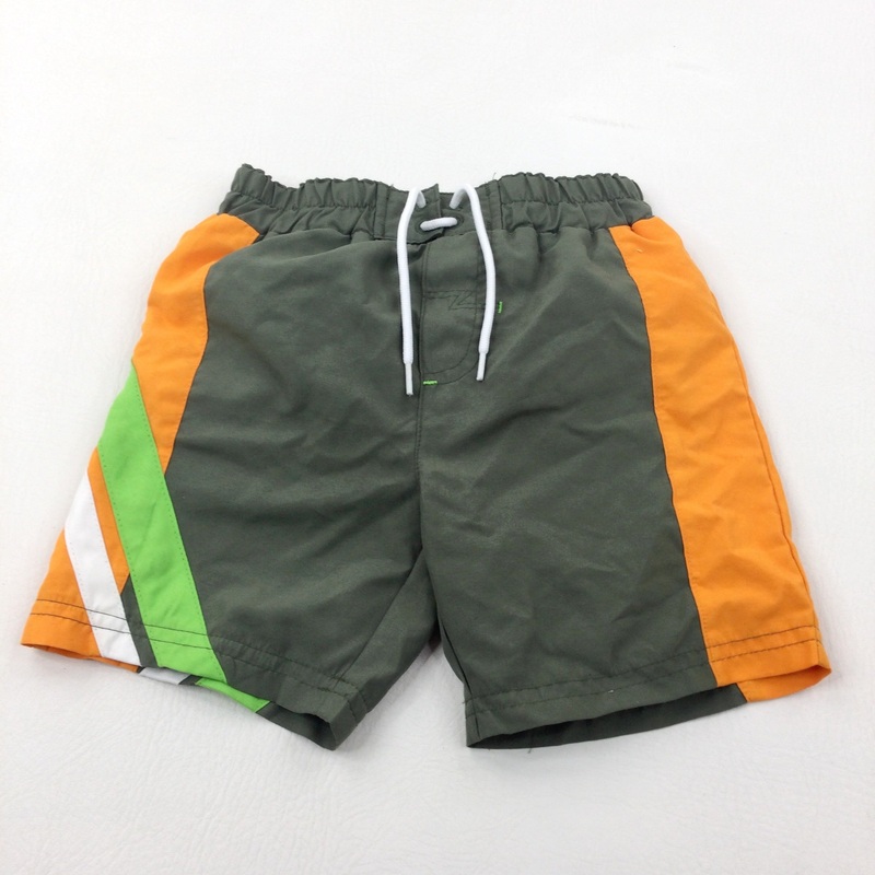 Khaki Green Swimming Shorts - Boys 18-24 Months