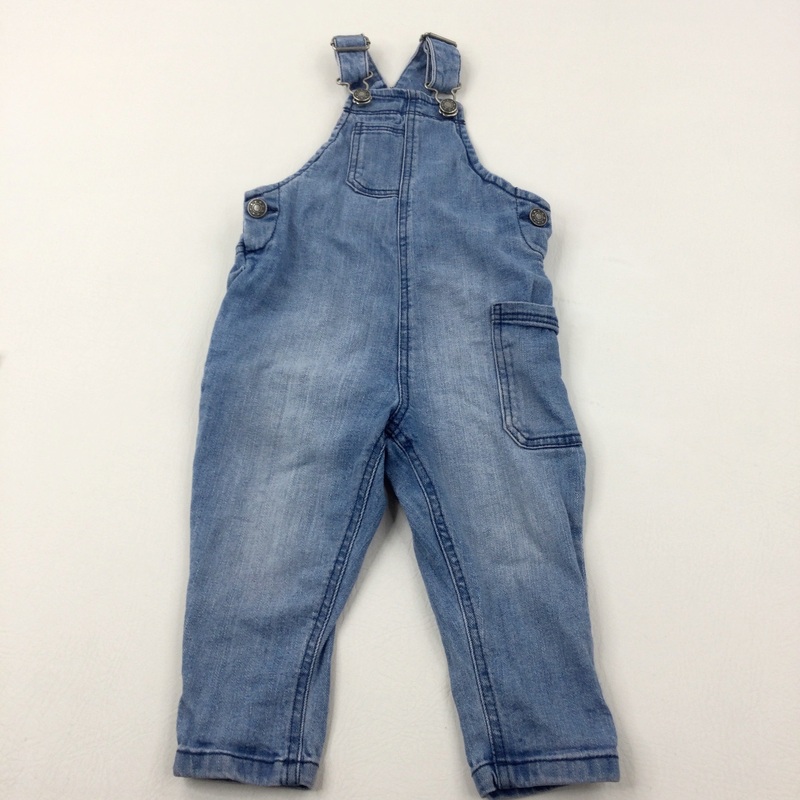 Light Blue Denim Dungarees - Boys 12-18 Months