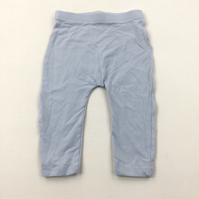 Light Blue Leggings - Girls 6-9 Months