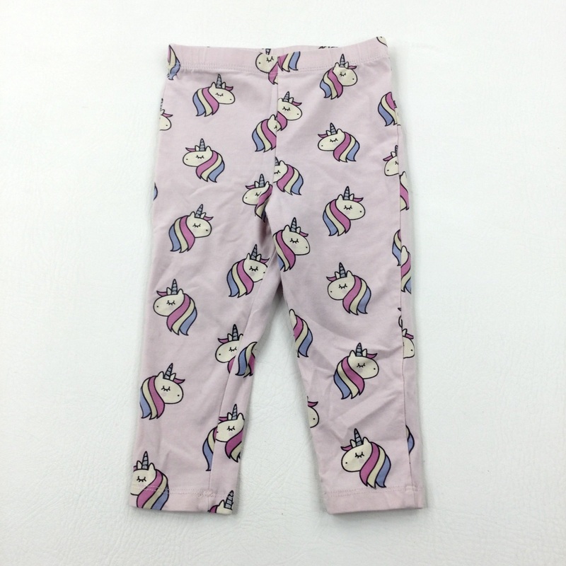 Unicorns Lilac Leggings - Girls 9-12 Months