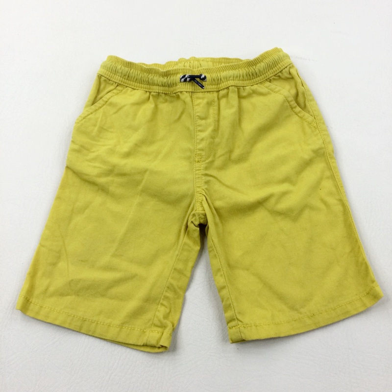 Yellow Cotton Shorts - Boys 18-24 Months