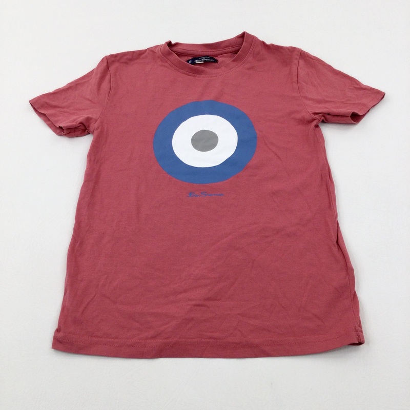 'Ben Sherman' Target Pink Cotton T-Shirt - Boys 8-9 Years