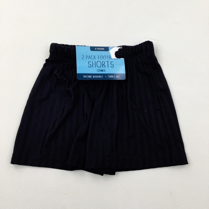 **NEW** Black Football Shorts - Girls/Boys 4 Years