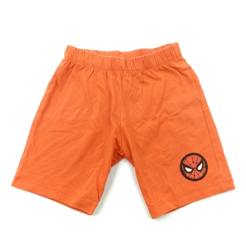 Spider-Man Orange Cotton Jersey Shorts - Boys 3-4 Years