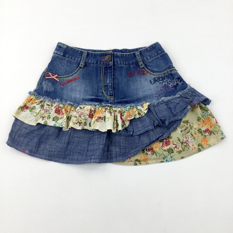 'Style' Blue Denim Skirt - Girls 11-12 Years
