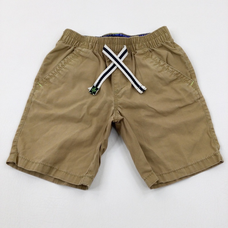 Tan Cotton Shorts - Boys 4-5 Years