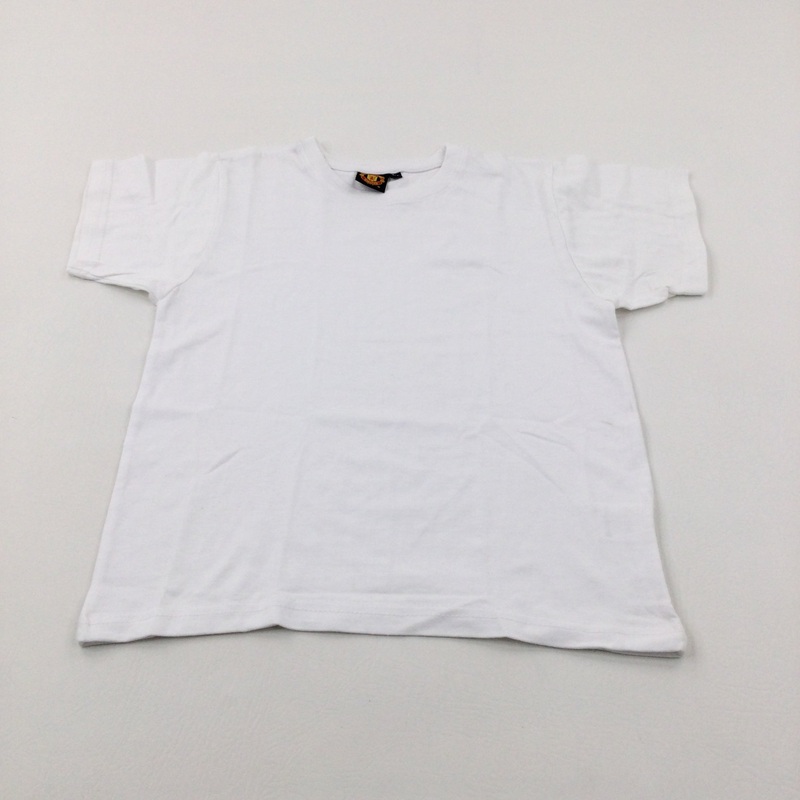 White Cotton T-Shirt - Boys 8-9 Years