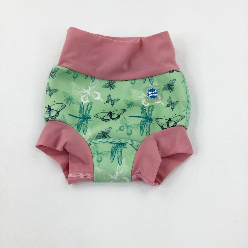 Butterflies Green & Pink Swim Nappy - Girls 12-18 Months