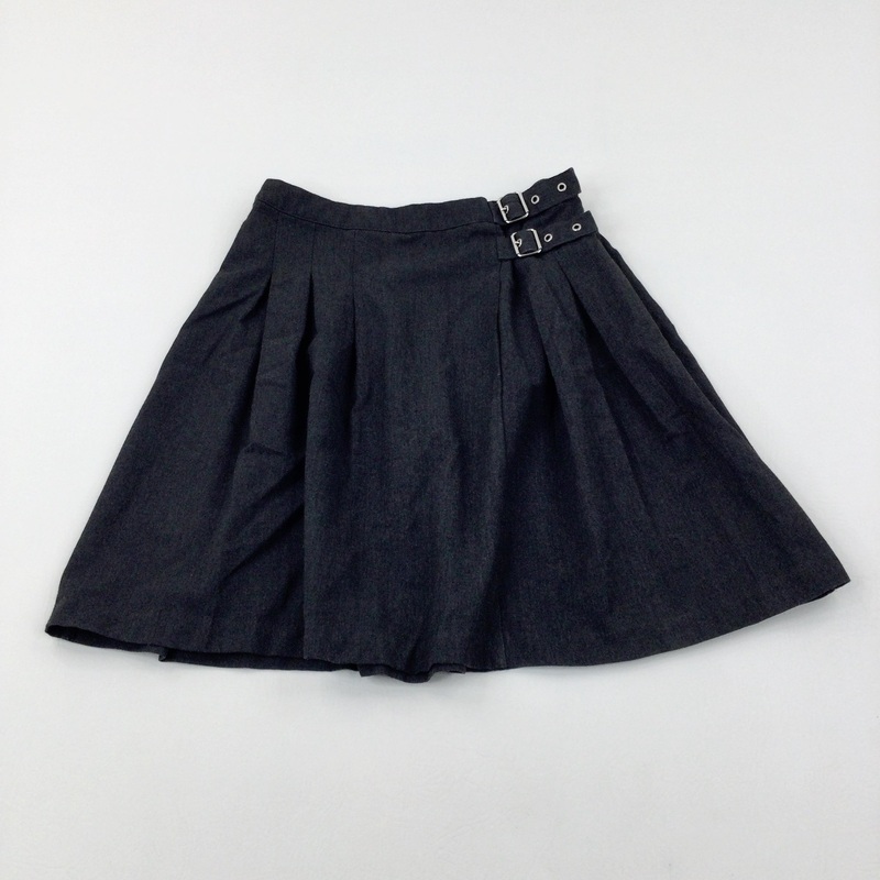 Charcoal Grey Pleated School Skirt - Girls 10-11 Years
