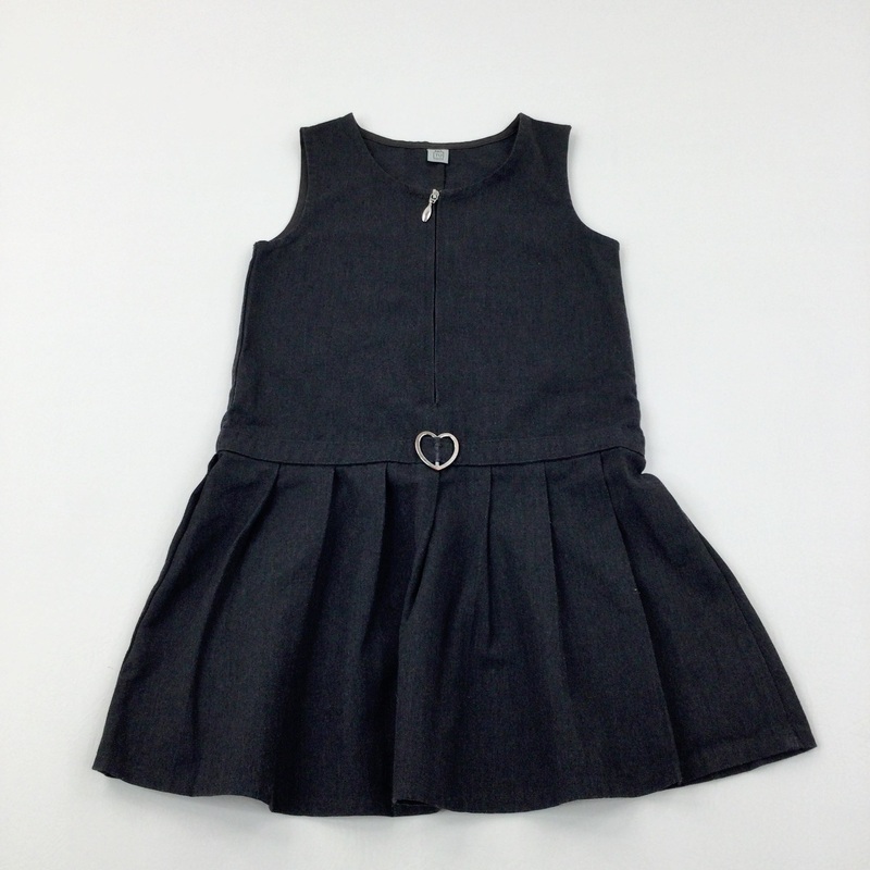 Charcoal Grey School Pinafore Dress - Girls 5-6 Years