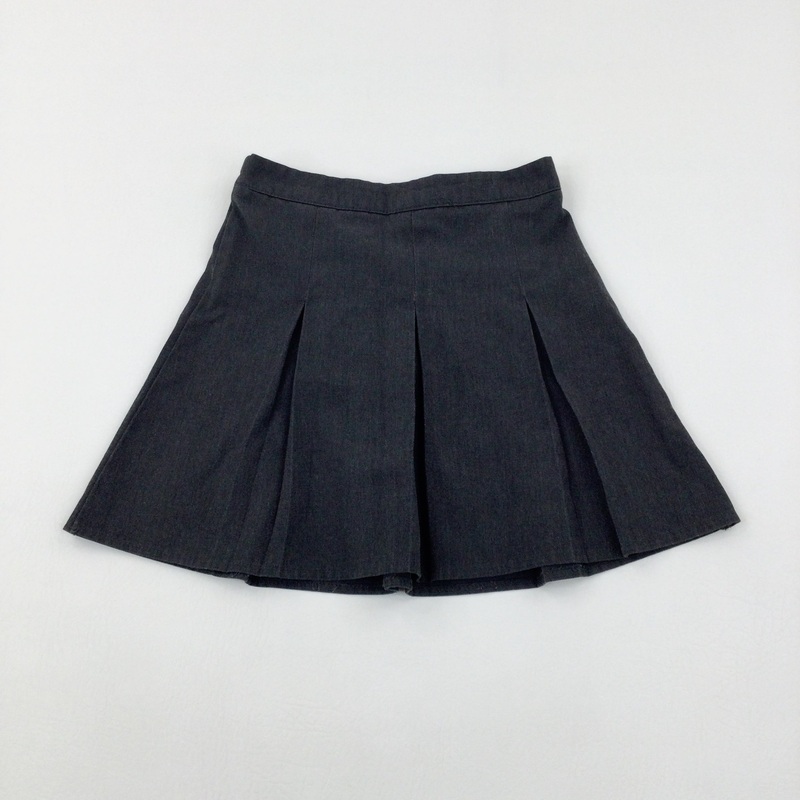 Grey Pleated School Skirt - Girls 4-5 Years