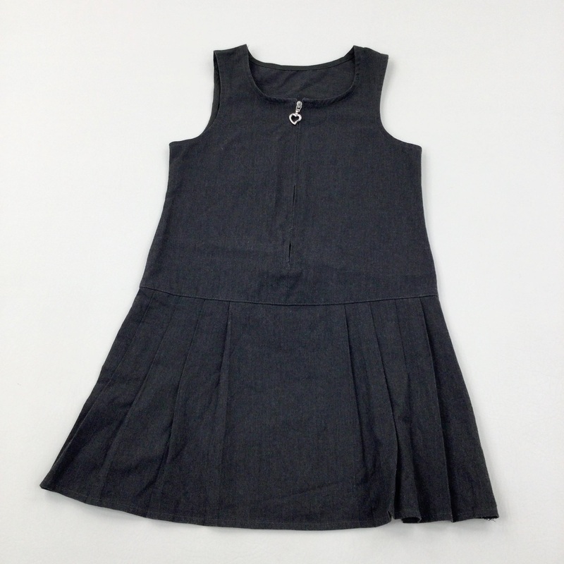 Grey School Pinafore Dress - Girls 4-5 Years