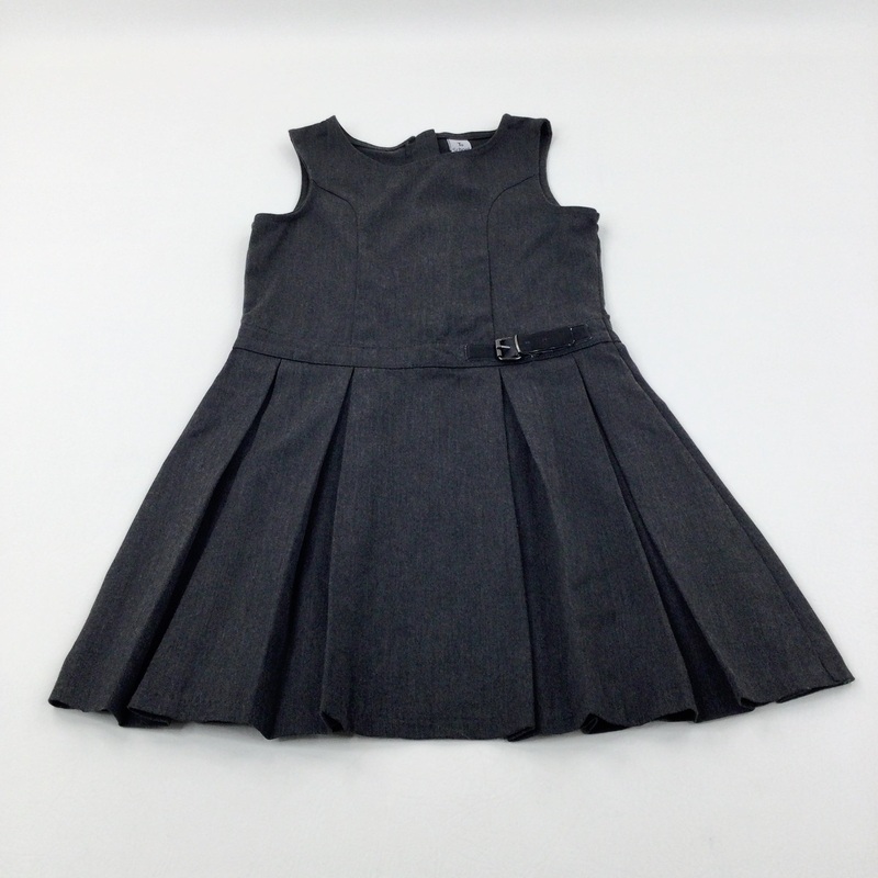 Grey School Pinafore Dress - Girls 6-7 Years