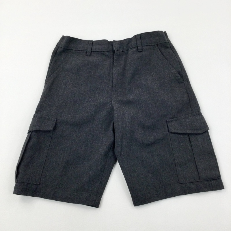 Grey School Shorts - Boys 8-9 Years