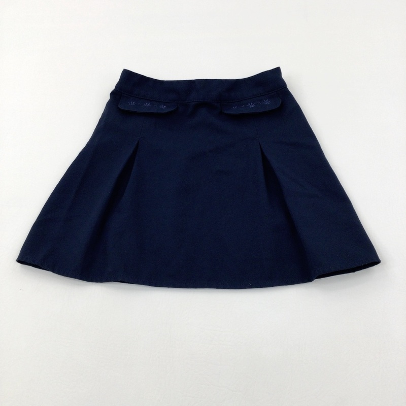 Navy Pleated School Skirt - Girls 6-7 Years