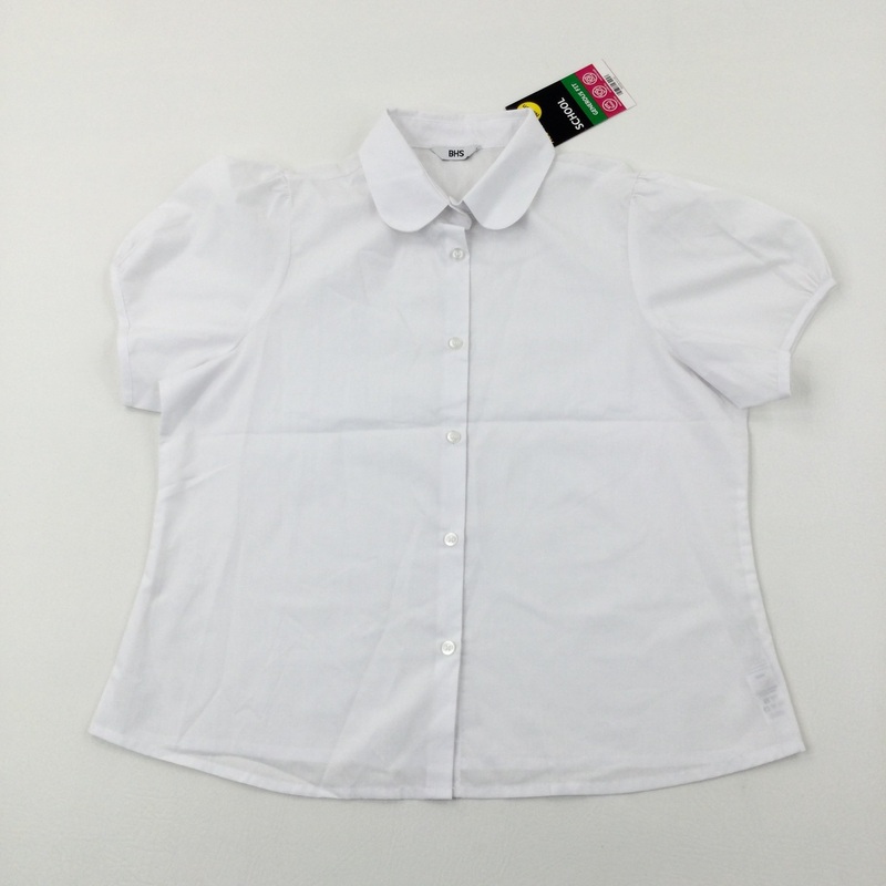 **NEW** White Short Sleeve School Shirt - Girls 9-10 Years