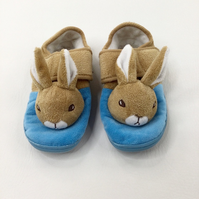 Peter Rabbit Blue Slippers - Boys/Girls - Shoe Size 12