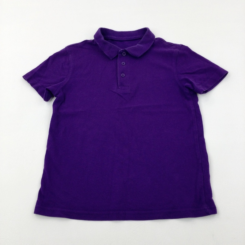 Purple School Polo Shirt - Boys/Girls 6-7 Years