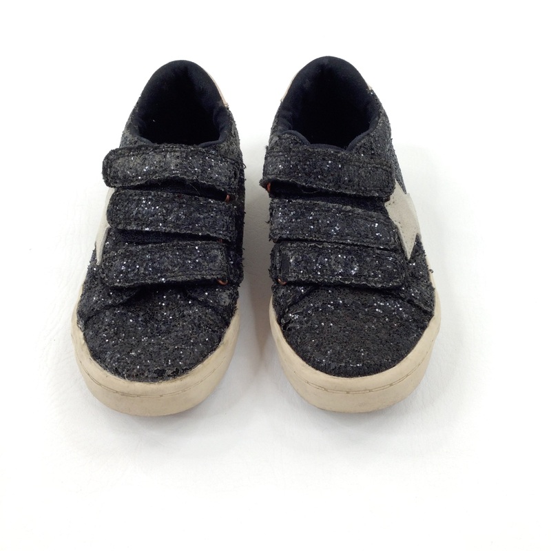 Stars Glittery Black Canvas Shoes - Girls - Shoe Size 10